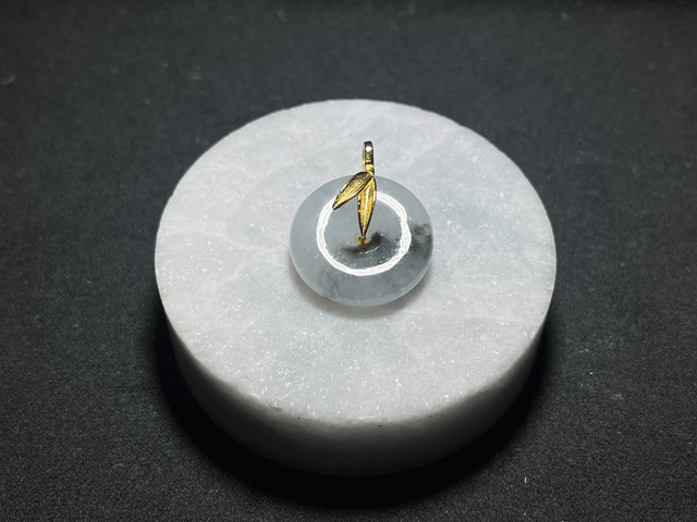 Pendentif Ping An Kou - Algue noir