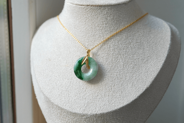 Pendentif Ping An Kou - Halo mousse en neige