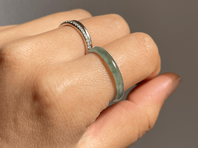 Bague en jade (60) - HJG289