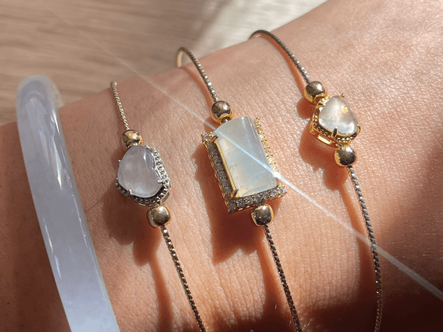 Bracelet Cylindre en Jade
